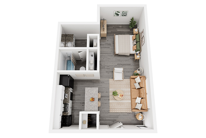 The Gray Fox Floor plan